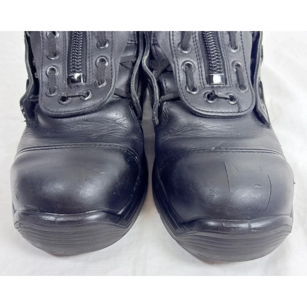 Haix Airpower R1 Black Leather EMS Station Crosstech Boots Mens 7.5W Womens 9